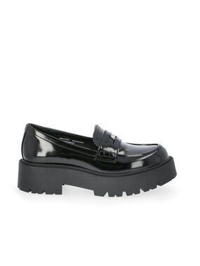 STEVE MADDEN “NYC” Patent Chunky Y2K Coin Platform Loafer-Sz. 11/41-Black NWOT